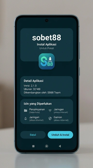 Tampilan halaman APK sobet88